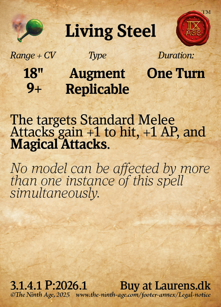 Early Bird Cards for 9th-Age