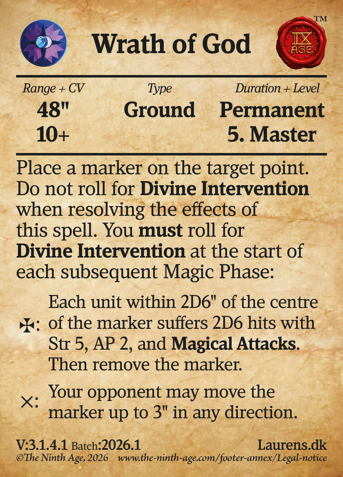 150 Cards for 9th-Age