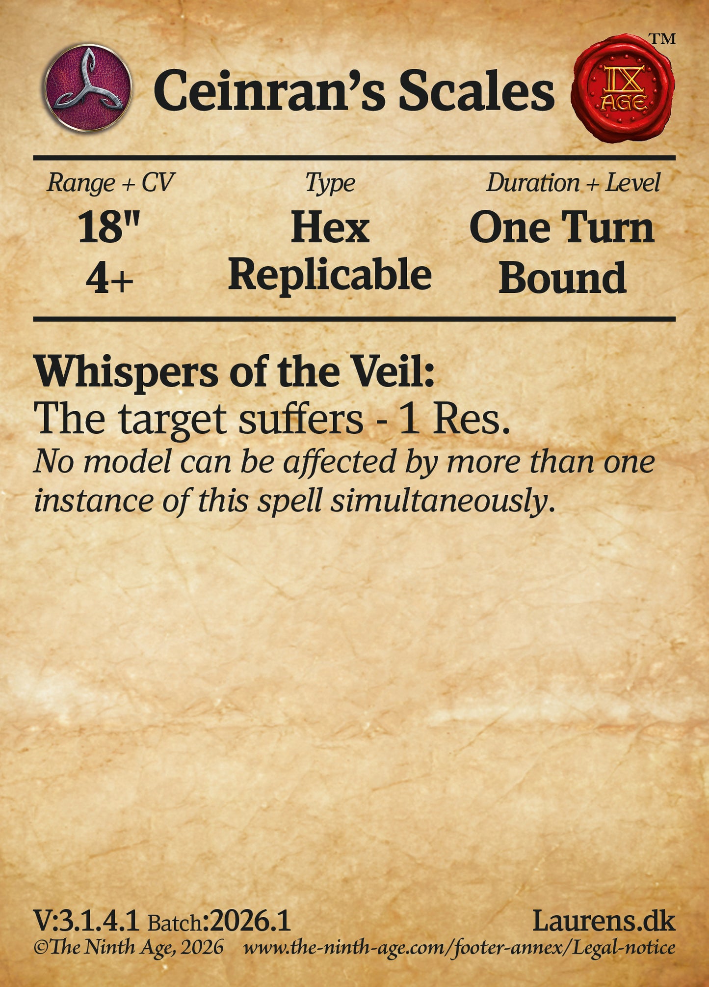 150 Cards for 9th-Age