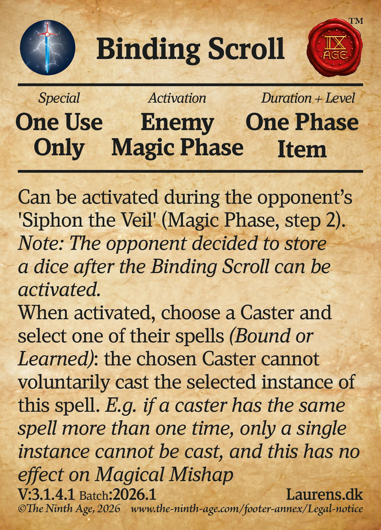 150 Cards for 9th-Age