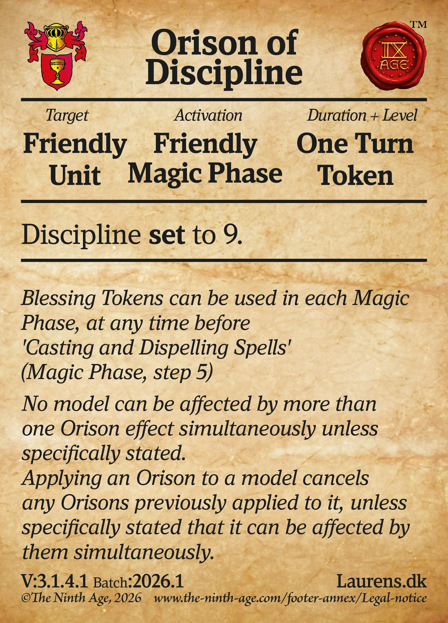 150 Cards for 9th-Age