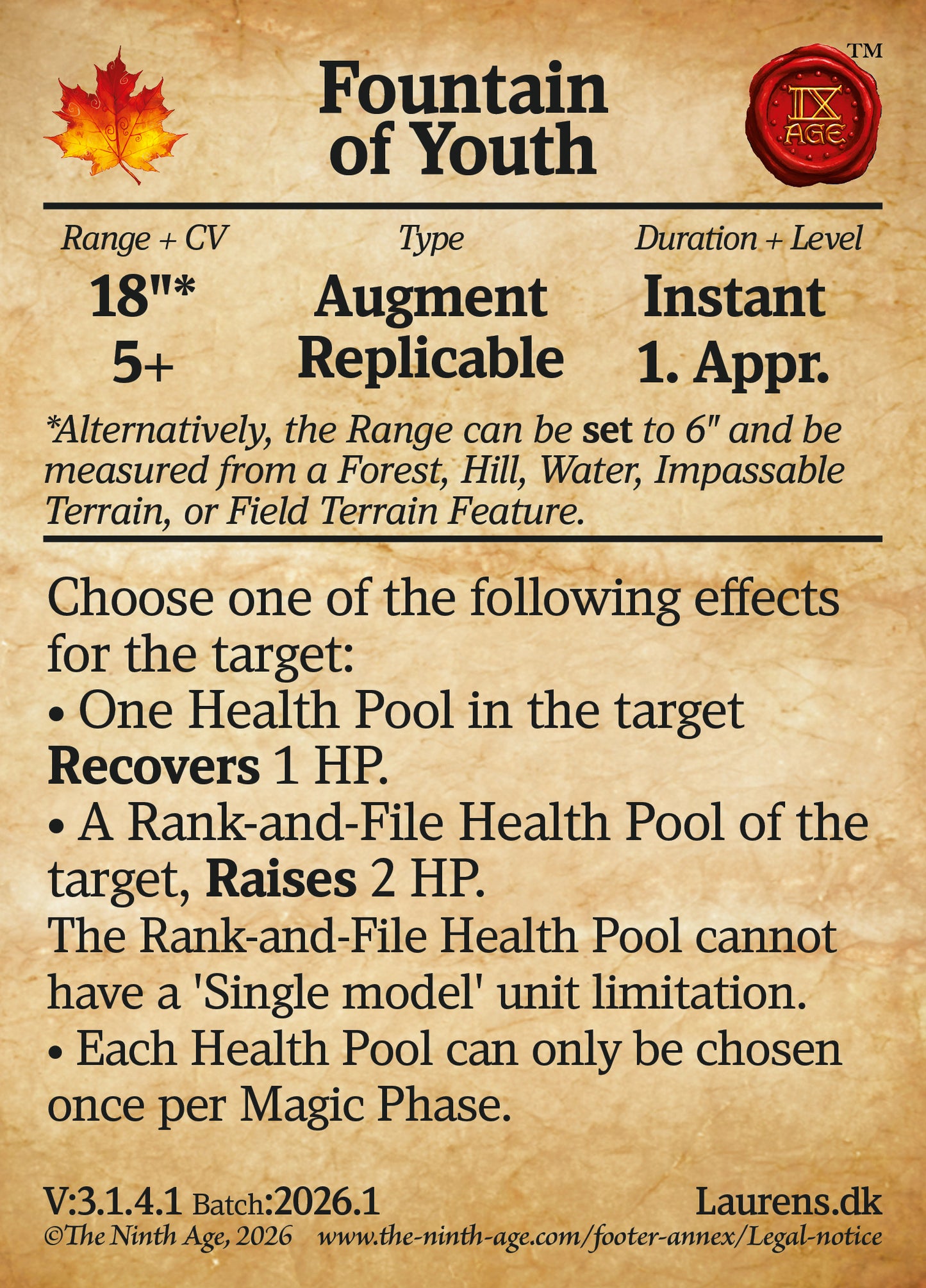 150 Cards for 9th-Age