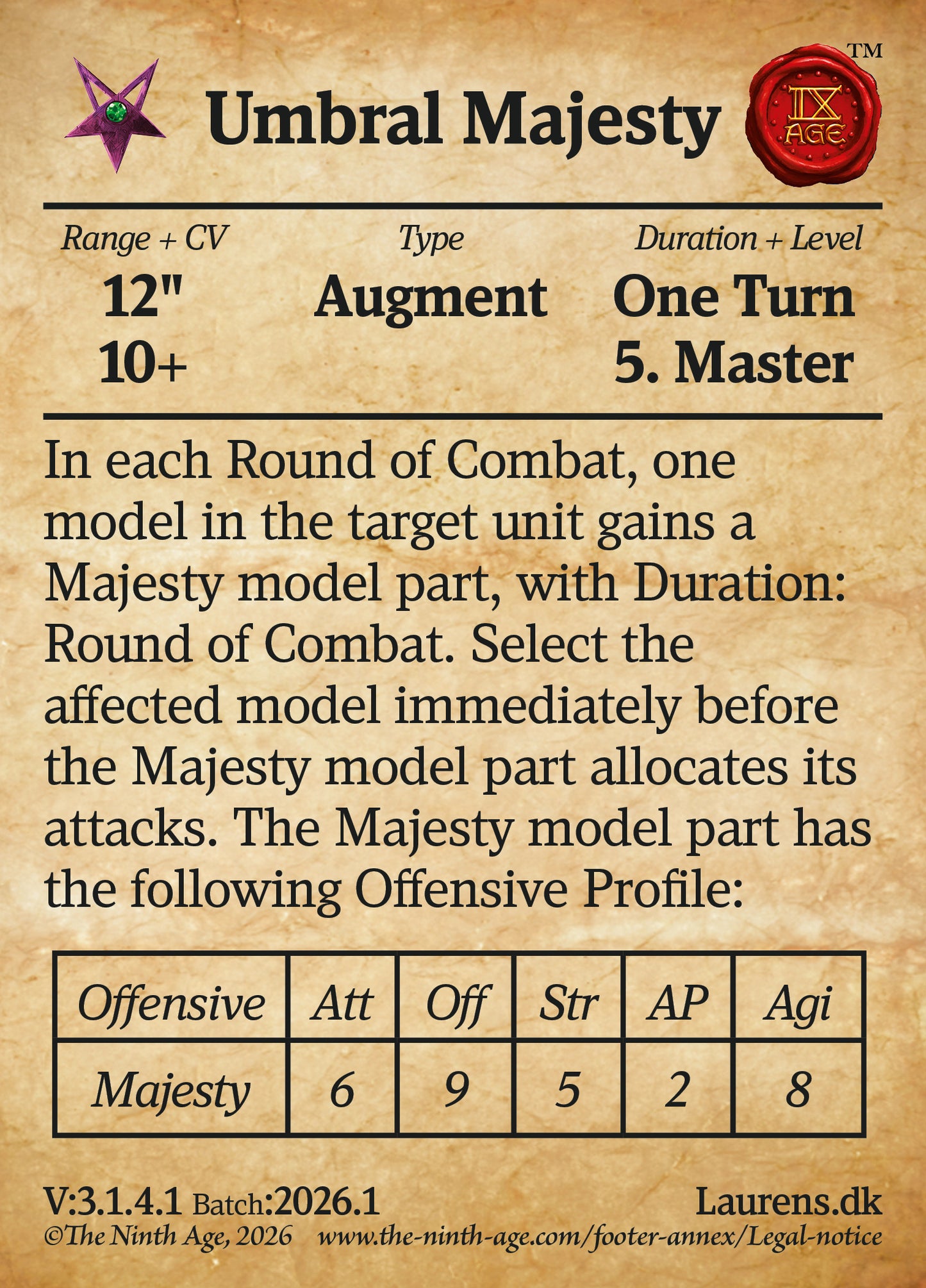 150 Cards for 9th-Age