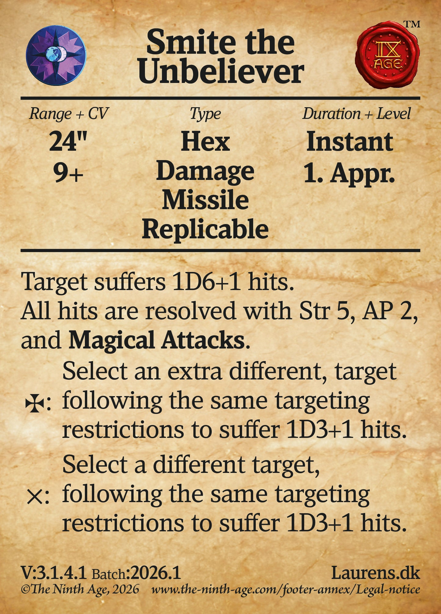 150 Cards for 9th-Age